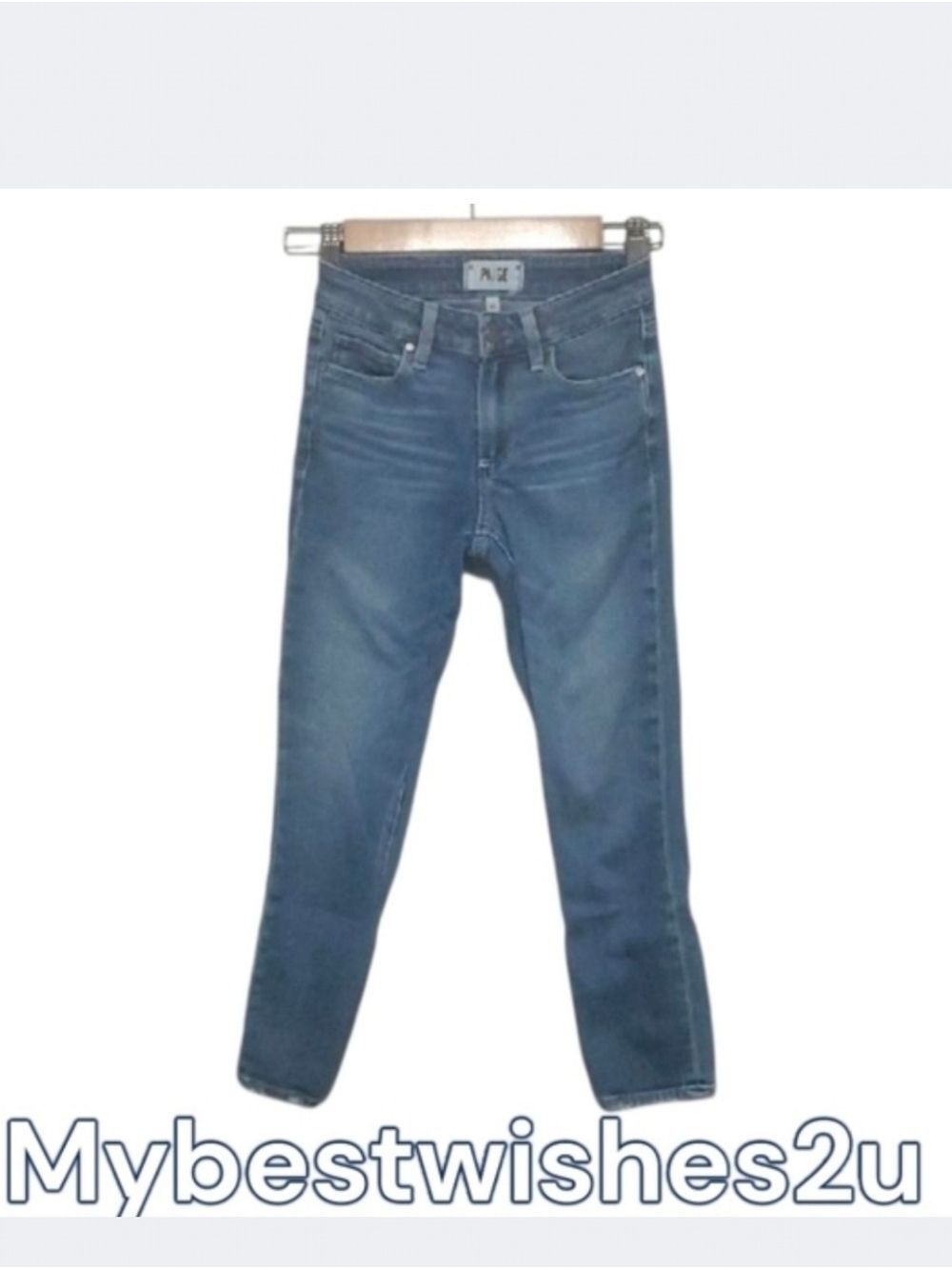 PAIGE JEANS Women's size 23 Size 00 Blue Jeans Skyline Skinny Crop
